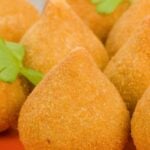 Close up of the Brazilian Coxinha.