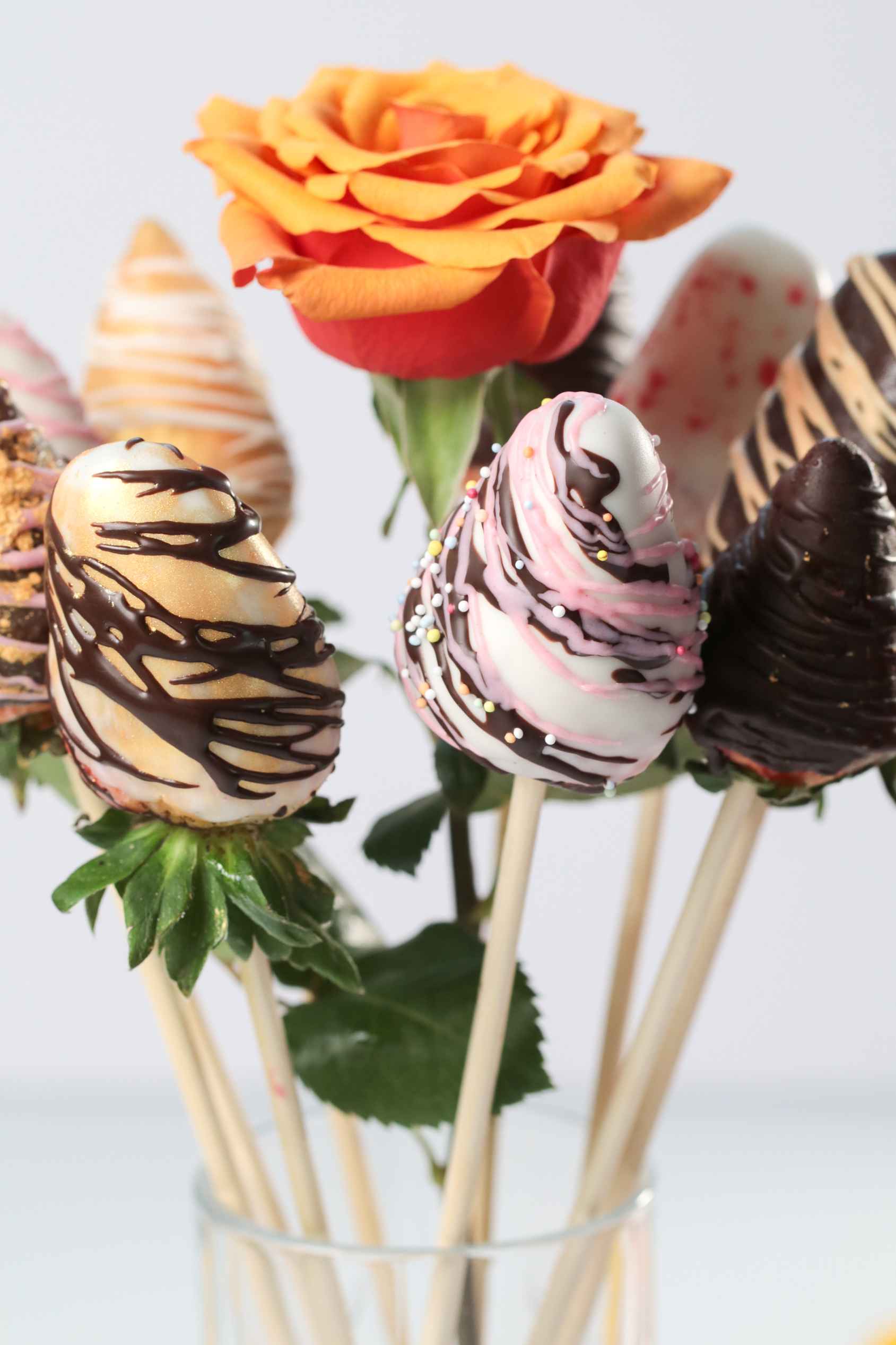 Chocolate Covered Strawberry Bouquet - Keesha's Kitchen