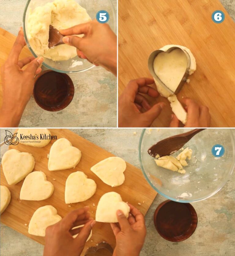 Heart-Shaped Colombian Breakfast Cheese Arepas