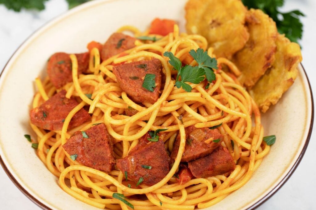 Dominican Spaghetti With Salami Recipe Rich, Hearty, Easy Meal