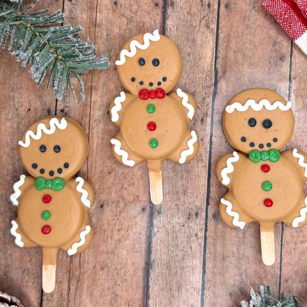Gingerbread Man Pops