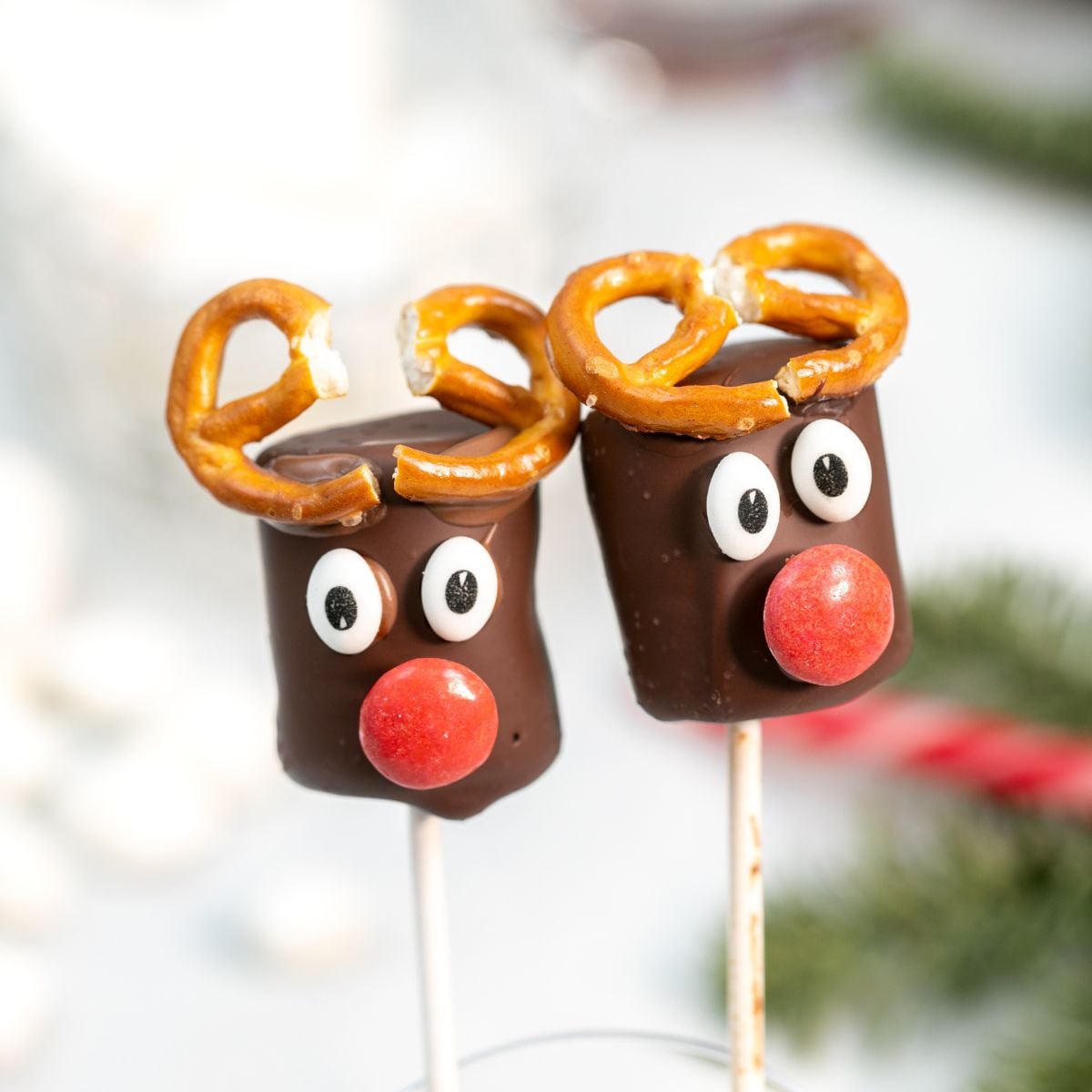 Chocolate Covered Marshmallow Reindeer