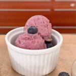 Easy Homemade Blueberry Banana Frozen Yogurt