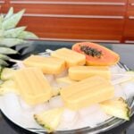 Creamy Papaya Pineapple Popsicles