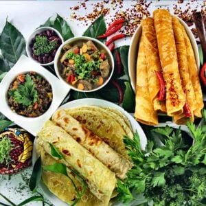 East African Chapati from above.