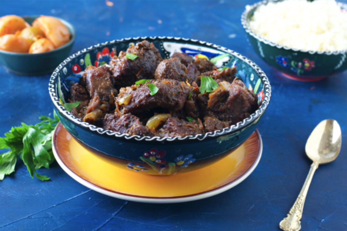 Tangia Marrakechia with rice