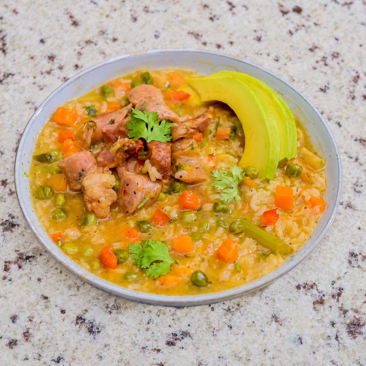 Dominican Longaniza Asopao