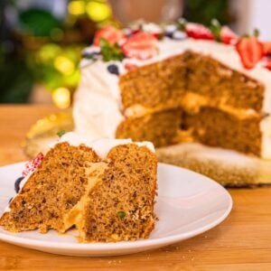 Baileys cake with dulce de leche cream